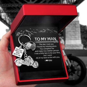 Classic Bike Keychain - Biker - To My Man - I Want All Of My Lasts To Be With You - Gkt26031