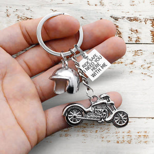Classic Bike Keychain - Biker - To My Man - I Want All Of My Lasts To Be With You - Gkt26031