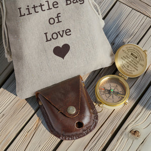 Personalized Engraved Compass - Family - To My Granddaughter - From Grandpa - I Pray You'll Always Be Safe - Gpb23003
