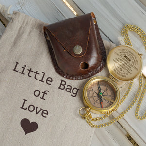 Personalized Engraved Compass - Family - To My Granddaughter - From Grandpa - I Pray You'll Always Be Safe - Gpb23003