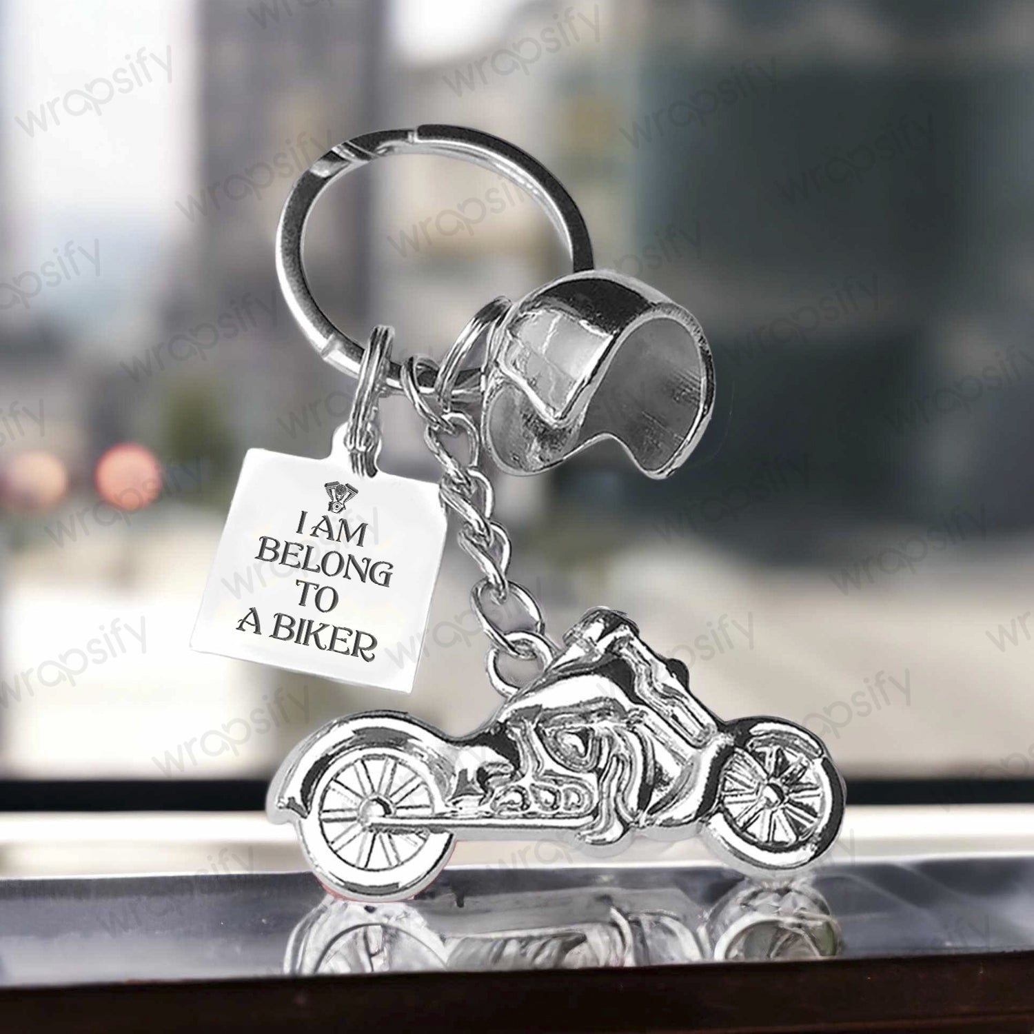 Copy of Classic Bike Keychain - To My Wife - All Of My Lasts To Be With You - Gkt15001
