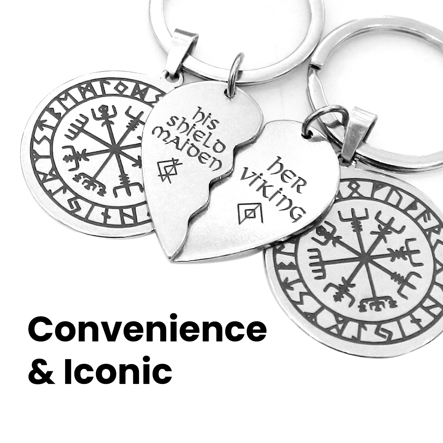 Carry Your Love Everywhere With Viking Couple Keychains - Wrapsify