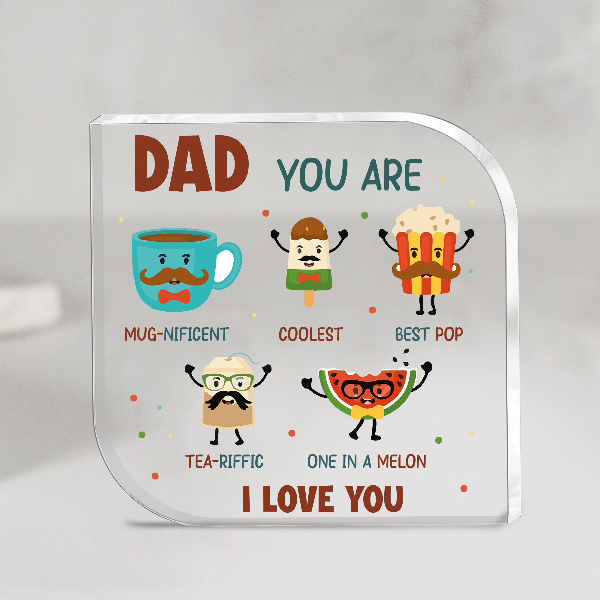 Crystal Plaque - Family - To My Dad - You Are Mug-Nificent - Gznf18065