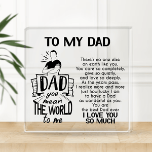 Crystal Plaque - Family - To My Dad - You Are The Best Dad Ever - Gznf18111