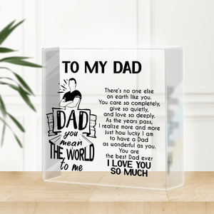 Crystal Plaque - Family - To My Dad - You Are The Best Dad Ever - Gznf18111