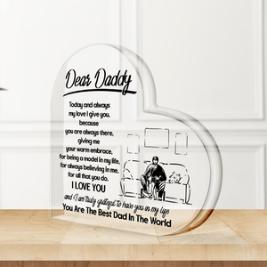 Crystal Plaque - Family - To My Dad - You Are The Best Dad In The World - Gznf18071