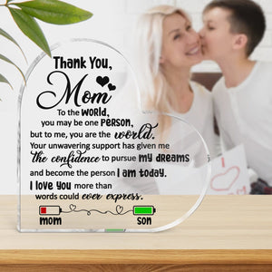 Crystal Plaque - Family - To My Mom - I Love You More Than Words Could Ever Express - Gznf19043