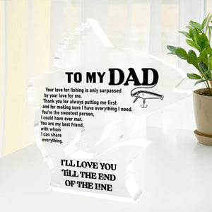 Crystal Plaque - Fishing - To My Dad - You Are My Best Friend - Gznf18092