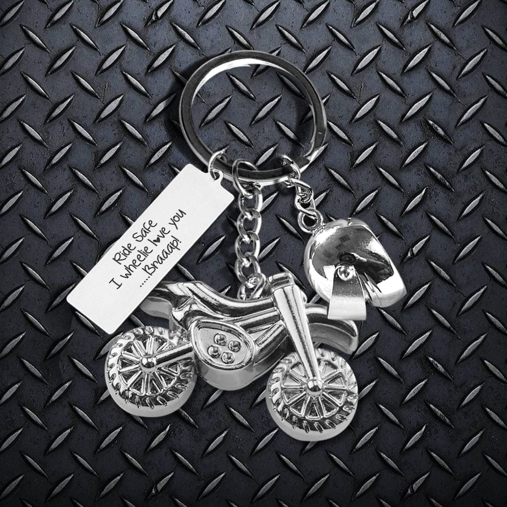 Dirt Bike Helmet Keychain - Biker - To My #1 Motocrosser - I Love You To The Track & Back  - Gkey26001