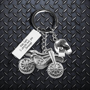 Dirt Bike Helmet Keychain - Biker - To My #1 Motocrosser - I Love You To The Track & Back  - Gkey26001