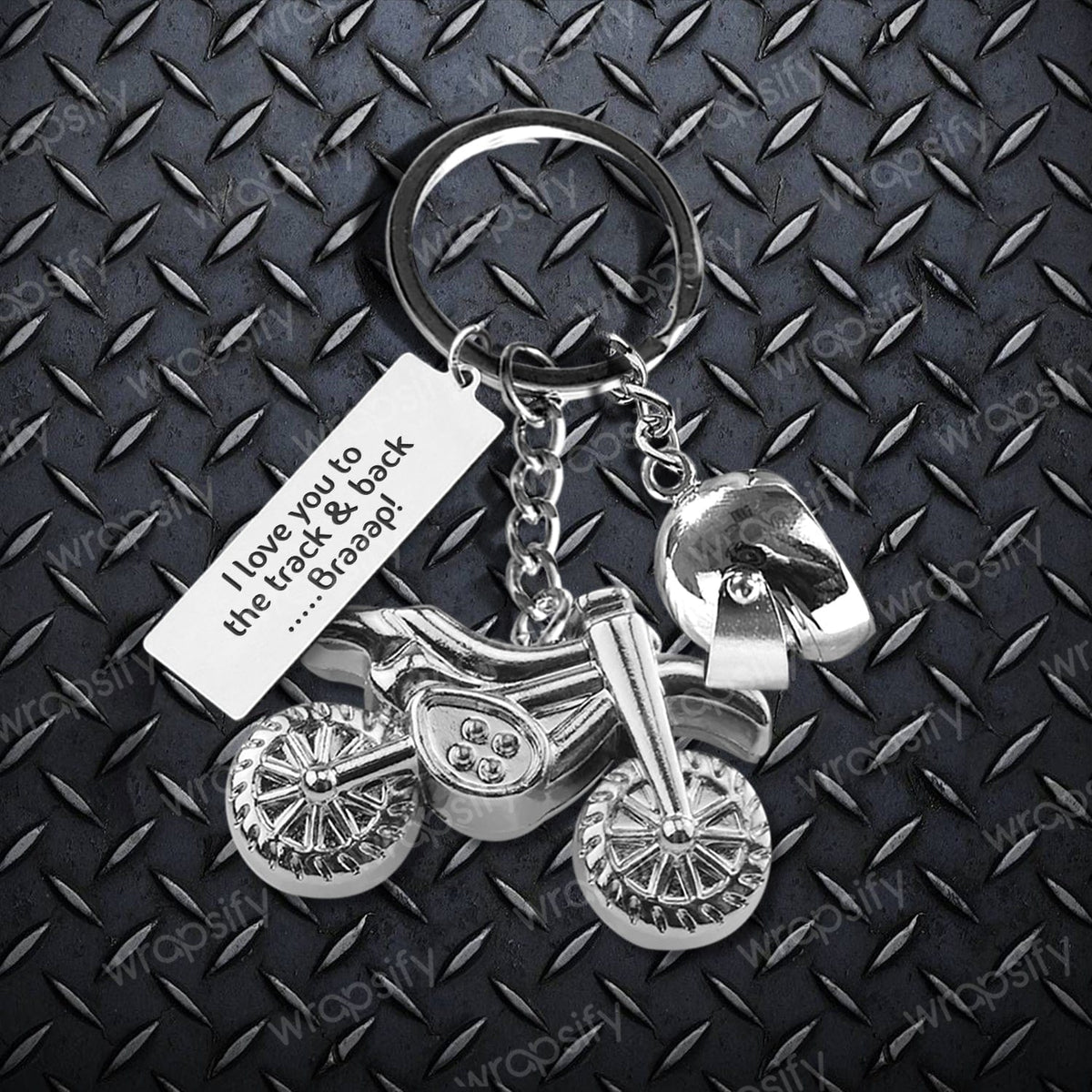 Dirt Bike Helmet Keychain - Biker - To My Boyfriend - The Greatest Rider Of My Life - Gkey12003