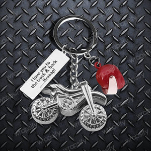 Dirt Bike Helmet Keychain - Biker - To My Boyfriend - The Greatest Rider Of My Life - Gkey12003