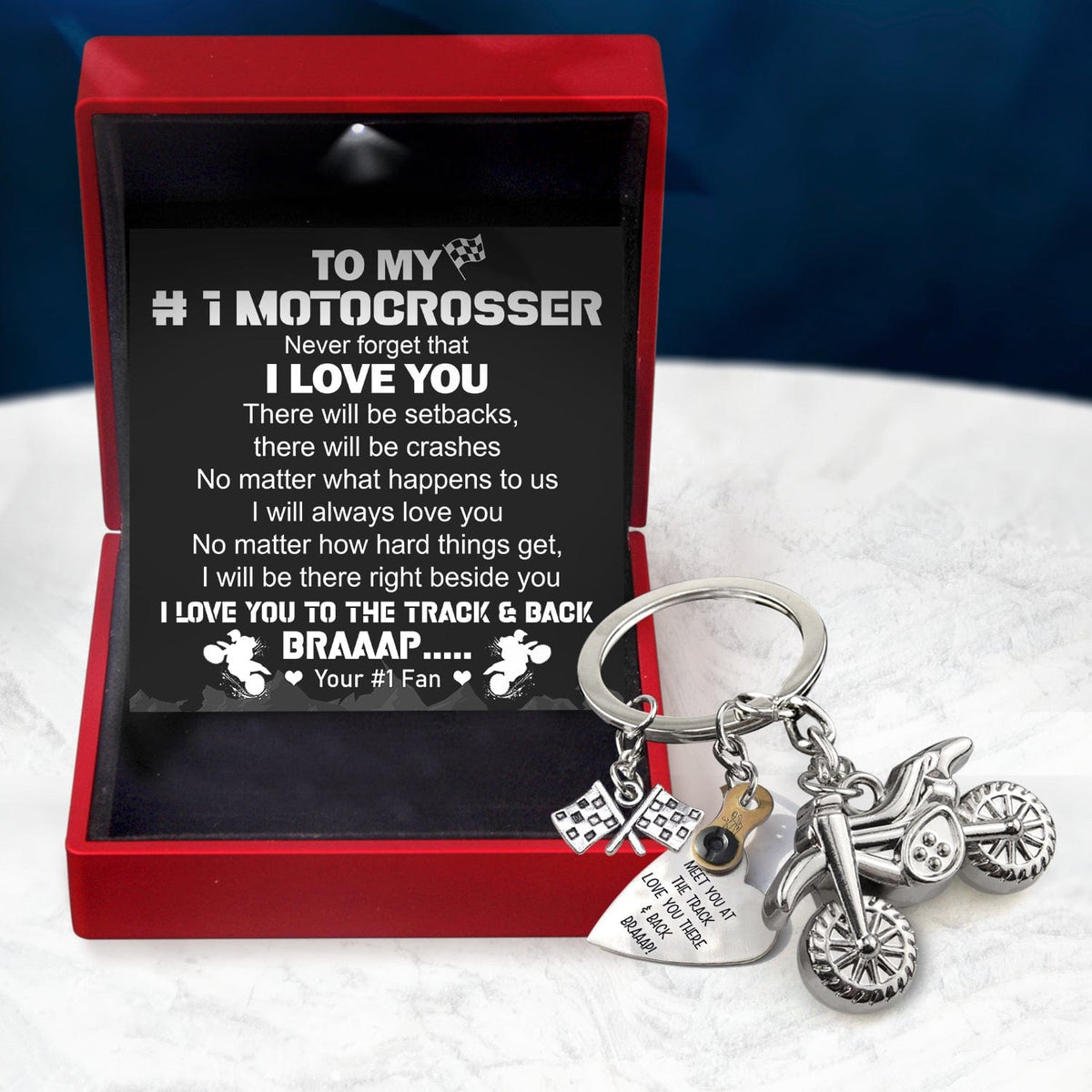 Dirt Bike Rider & Motocross Rider - Biker - To My #1 Motocrosser - Never Forget That I Love You - Gkex12001