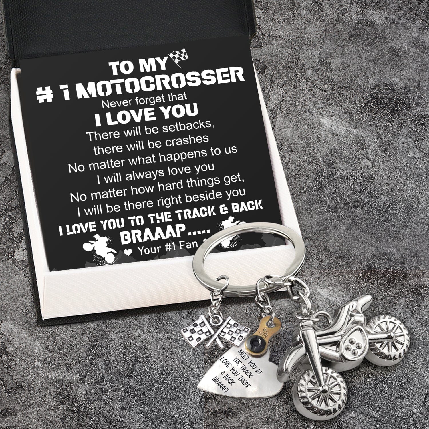 Dirt Bike Rider & Motocross Rider - Biker - To My #1 Motocrosser - Never Forget That I Love You - Gkex12001