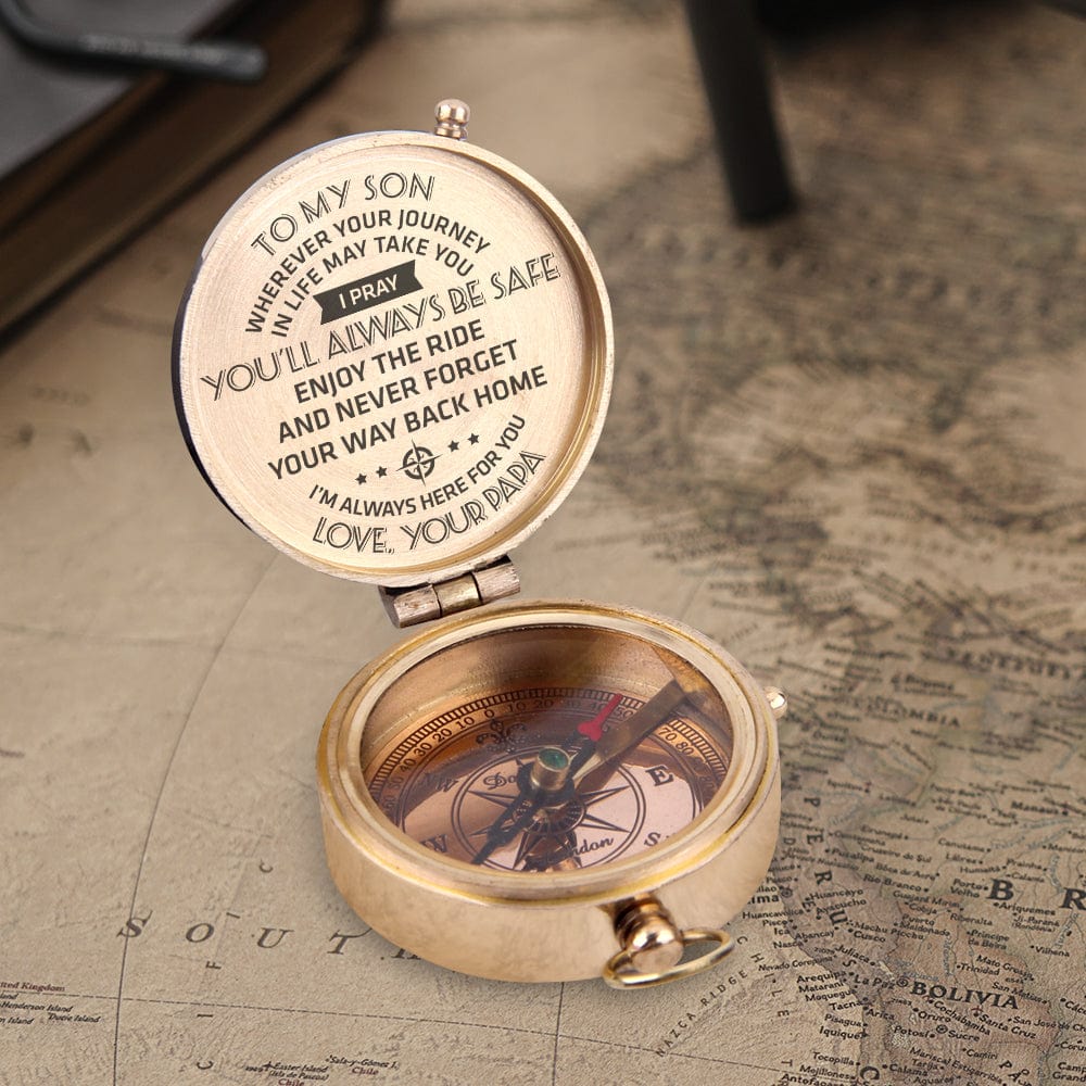 Engraved Compass - Family - To My Son - I Love You So Much - Gpb16052