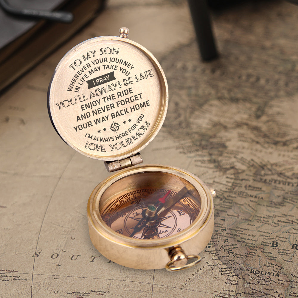 Engraved Compass - Family - To My Son - I Love You So Much - Gpb16059