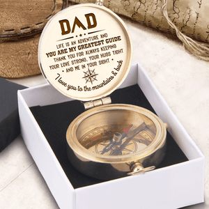 Engraved Compass - Hiking - To My Dad - You Are My Greatest Guide - Gpb18040