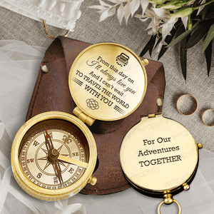 Engraved Compass - Wedding - To My Groom - I'll Always Love You - Gpb40004