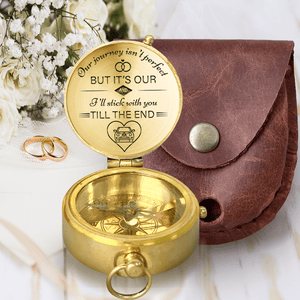 Engraved Compass - Wedding - To My Groom - I’ll Stick With You Till The End - Gpb40001