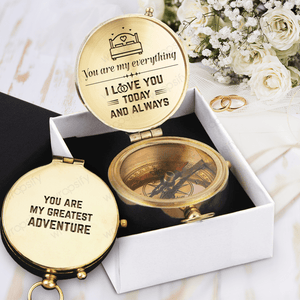 Engraved Compass - Wedding - To My Groom - I Love You Today And Always - Gpb40002