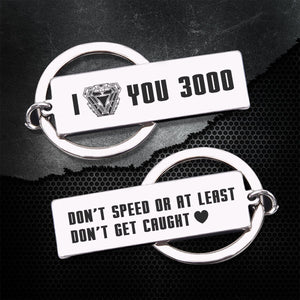Engraved Keychain - I Love You 3000 - Gkc18035