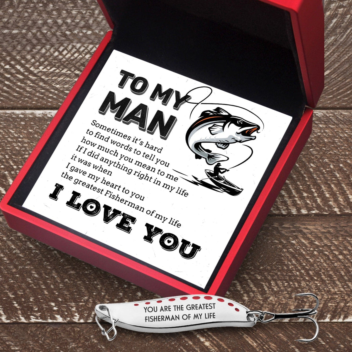 Fishing Spoon Lure - Fishing - To My Man - I Gave My Heart To You - Gfaa26008