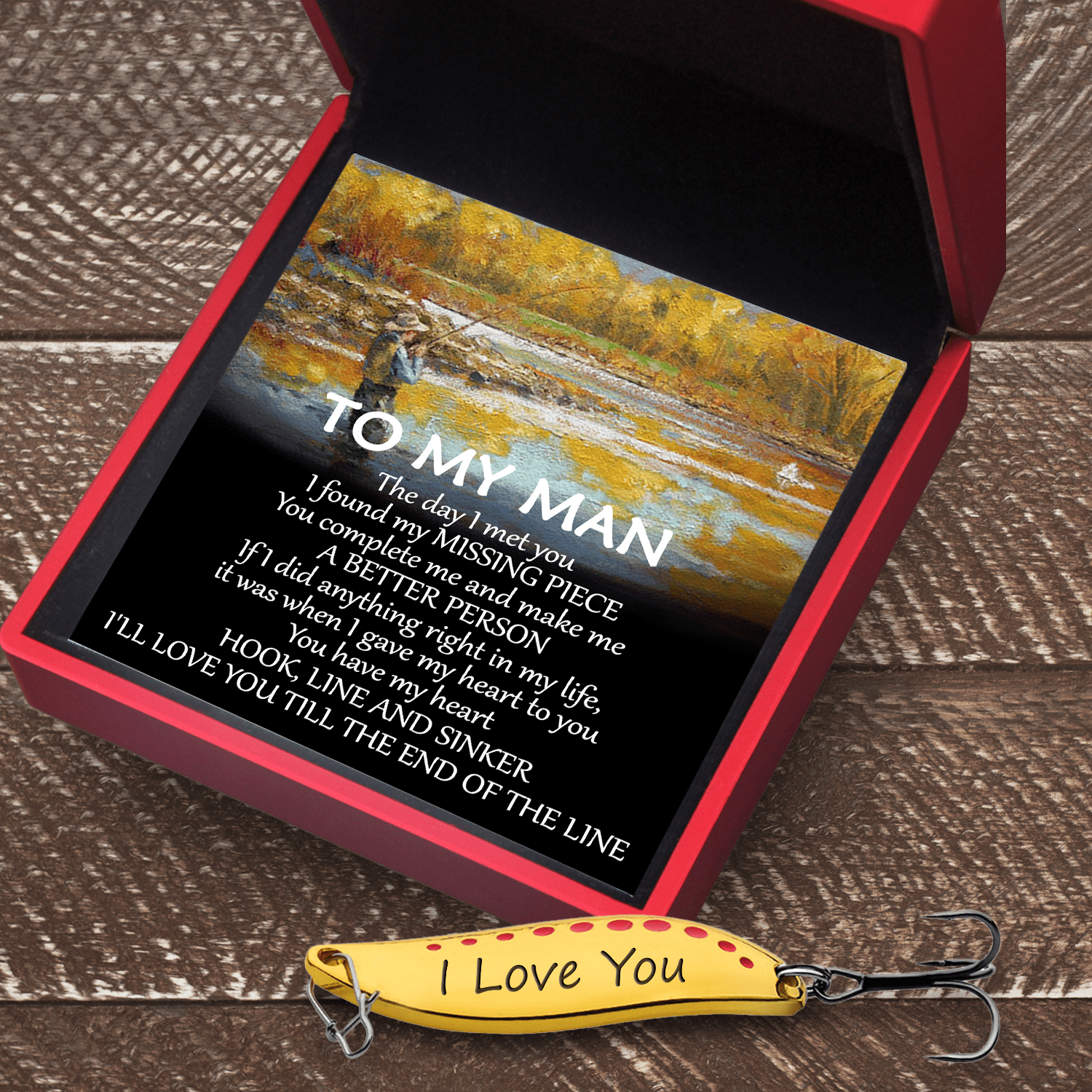 Fishing Spoon Lure - Fishing - To My Man - You Have My Heart - Gfaa26007