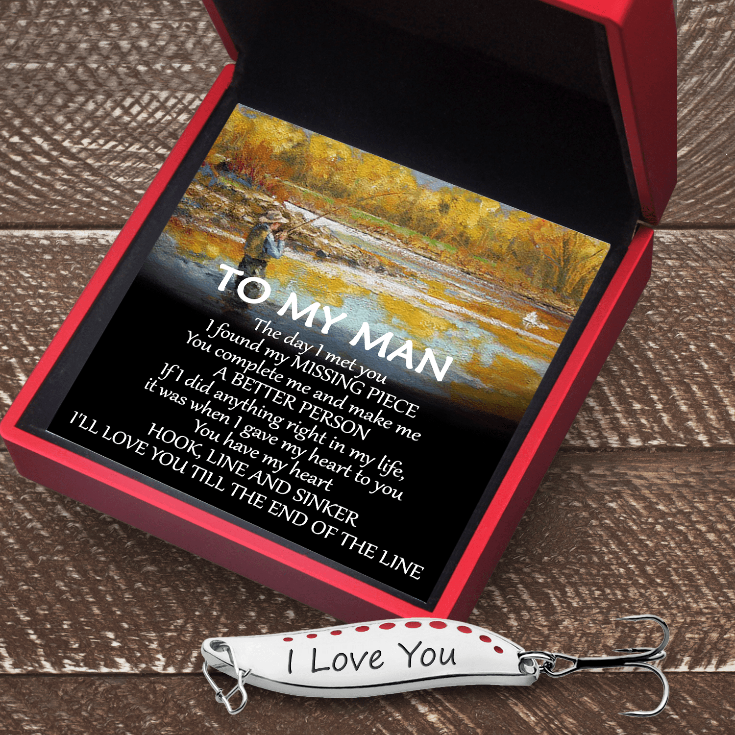 Fishing Spoon Lure - Fishing - To My Man - You Have My Heart - Gfaa26007