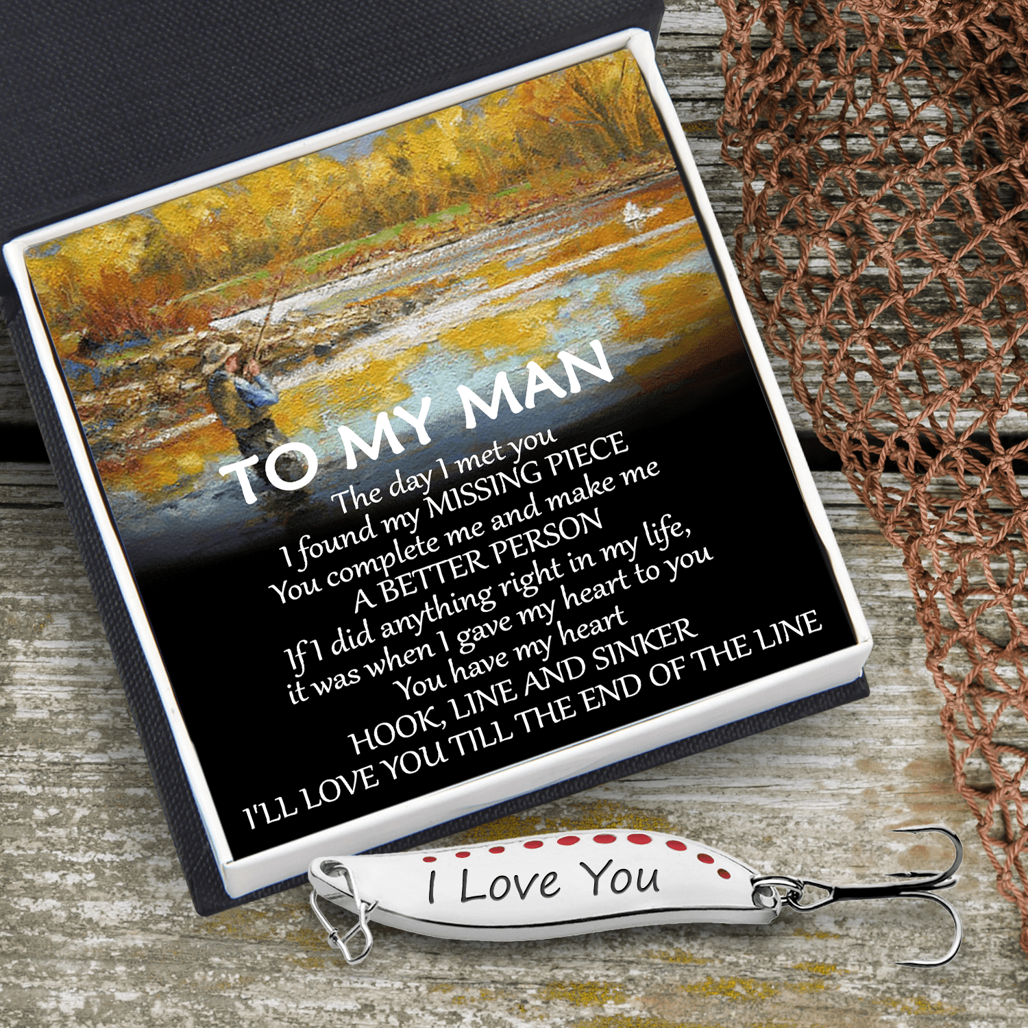 Fishing Spoon Lure - Fishing - To My Man - You Have My Heart - Gfaa26007