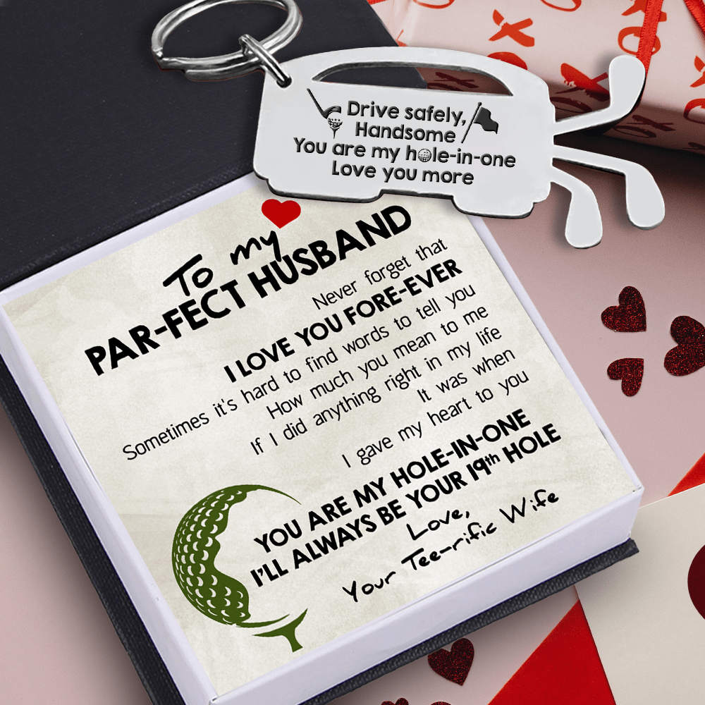 Golf Club Bag Keychain - Golf - To My Par-fect Husband - How Much You Mean To Me - Gkew14003