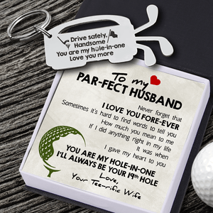 Golf Club Bag Keychain - Golf - To My Par-fect Husband - How Much You Mean To Me - Gkew14003