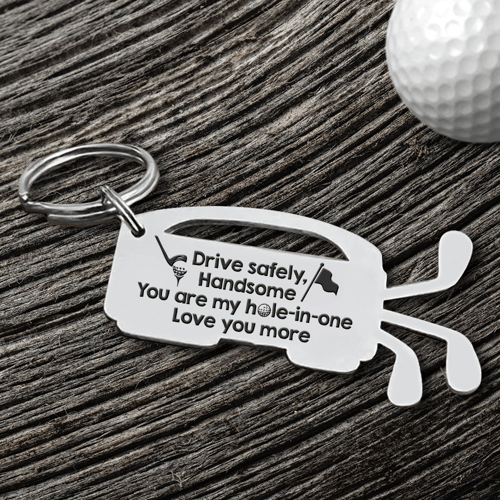 Golf Club Bag Keychain - Golf - To My Par-fect Husband - How Much You Mean To Me - Gkew14003