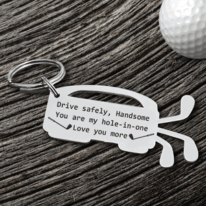 Golf Club Bag Keychain - Golf - To My Par-fect Husband - Never Forget That I Love You Fore-ever - Gkew14001