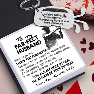 Golf Club Bag Keychain - Golf - To My Par-fect Husband - The Day I Met You I Found My Missing Piece - Gkew14002