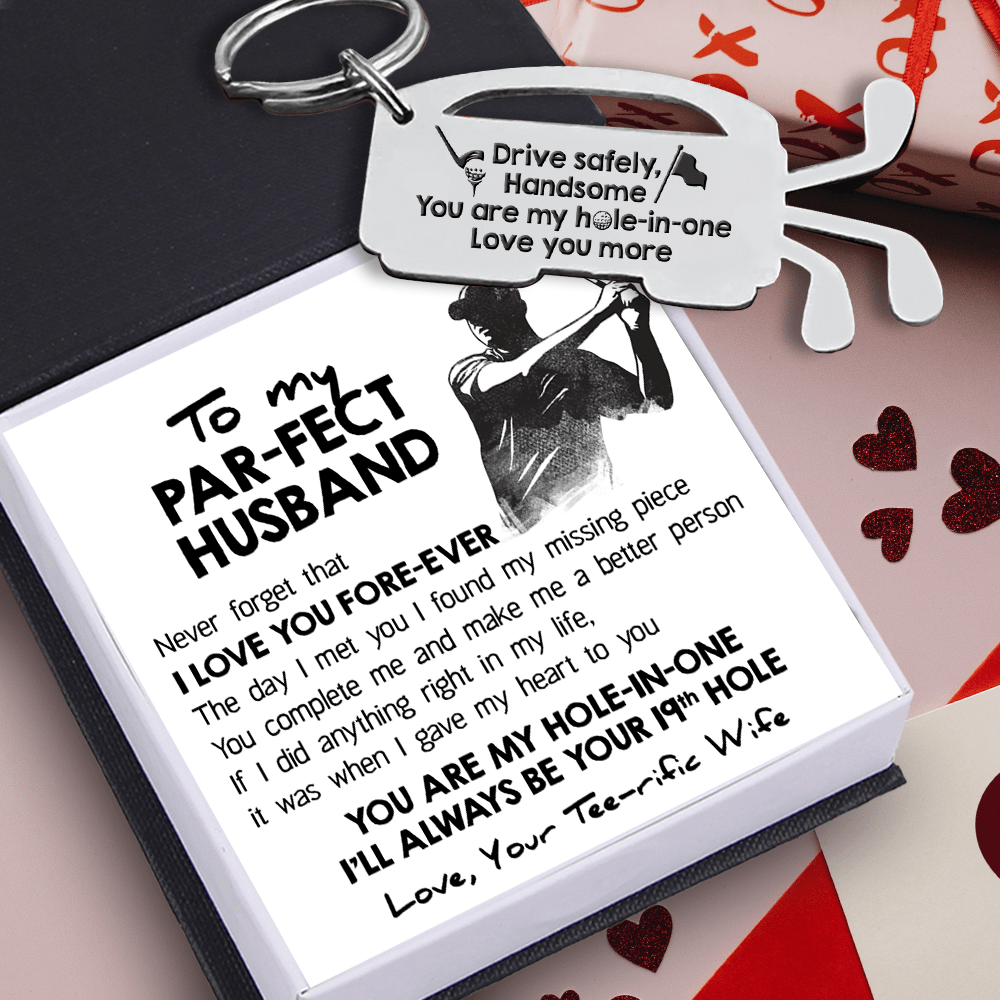 Golf Club Bag Keychain - Golf - To My Par-fect Husband - The Day I Met You I Found My Missing Piece - Gkew14002