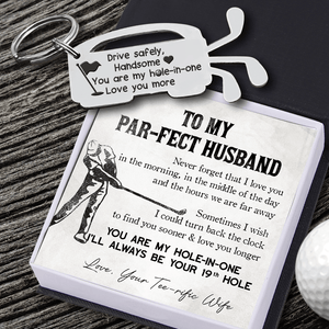 Golf Club Bag Keychain - Golf - To My Par-fect Husband - You Are My Hole-in-one - Gkew14005