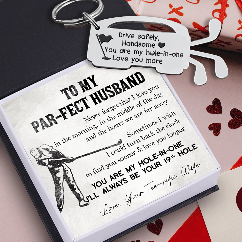 Golf Club Bag Keychain - Golf - To My Par-fect Husband - You Are My Hole-in-one - Gkew14005