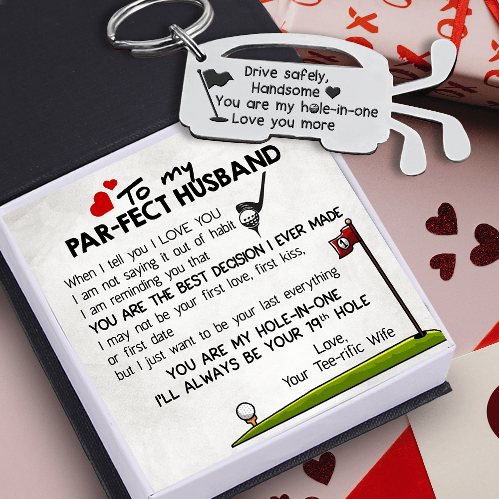 Golf Club Bag Keychain - Golf - To My Par-fect Husband - You Are The Best Decision I Ever Made - Gkew14004