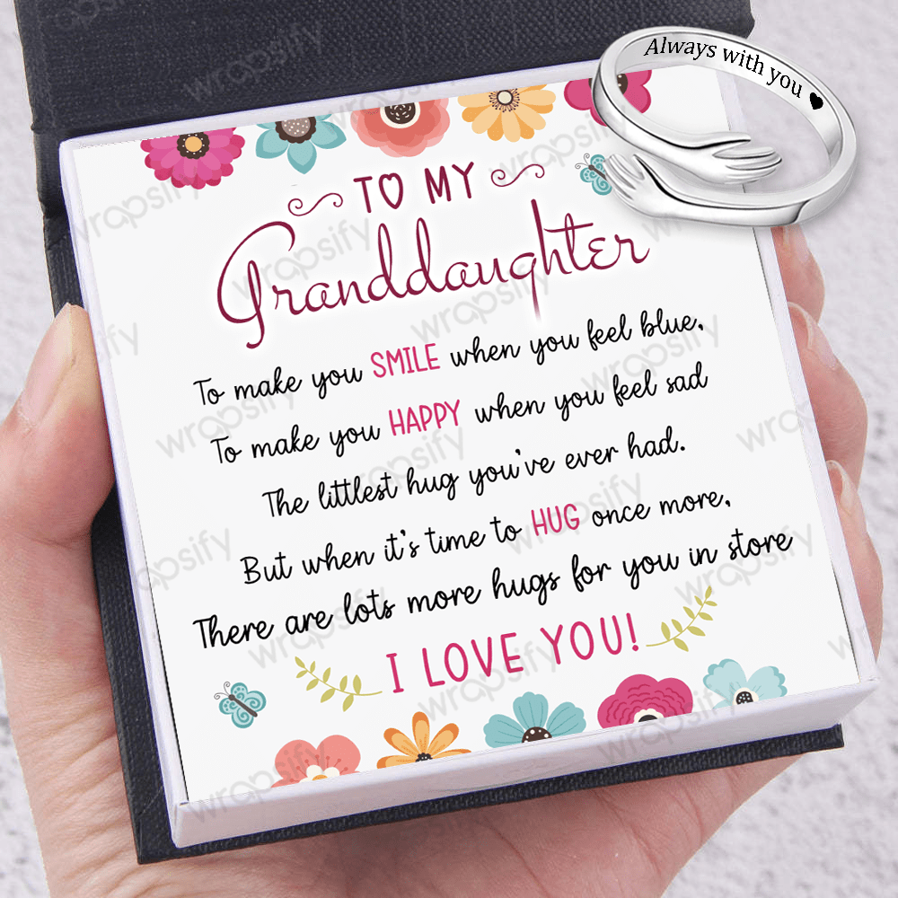 Hug Ring - Family - To My Granddaughter - I Love You - Gyk23003