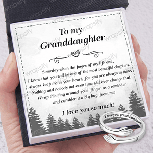 Hug Ring - Family - To My Granddaughter - I Love You So Much - Gyk23002