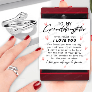 Hug Ring - Family - To My Granddaughter - I’ve Loved You From The Day You Took Your First Breath - Gyk23016
