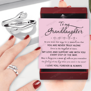 Hug Ring - Family - To My Granddaughter - You Are Never Truly Alone - Gyk23008