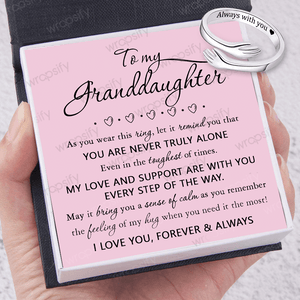 Hug Ring - Family - To My Granddaughter - You Are Never Truly Alone - Gyk23008