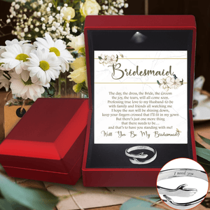 Hug Ring - Wedding - To Bridesmaid - Will You Be My Bridesmaid  - Gyk36002