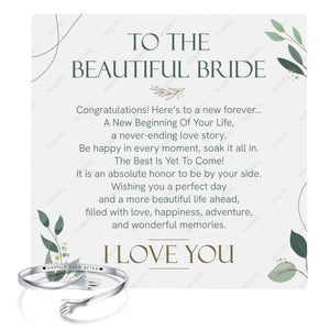 Hugging Bracelet - Wedding - To Bride - I Love You - Gbbq39002