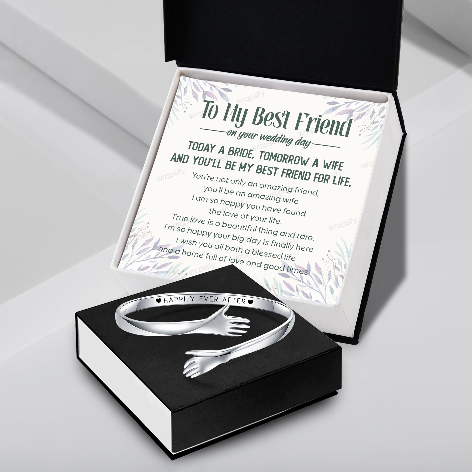 Hugging Bracelet - Wedding - To Bride - You’ll Be My Best Friend For Life - Gbbq39003