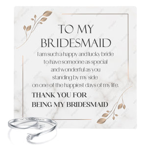 Hugging Bracelet - Wedding - To Bridesmaid - Thank You For Being My Bridesmaid - Gbbq36003