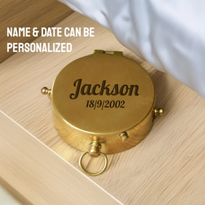 Personalized Compass Gift - Long-distance Keepsake For Him - So Even From Miles Away, Your Love Still Guides Them Home - Gpb26045