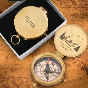 Personalized Engraved Compass - You Are My True North - Gpb26012