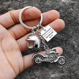 Classic Bike Keychain - Biker - To My Son -  I Need You Here With Me - Gkt16039